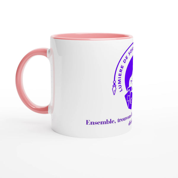 Mug Lumière de soso en céramique blanche 325 ml (11 oz) avec intérieur coloré