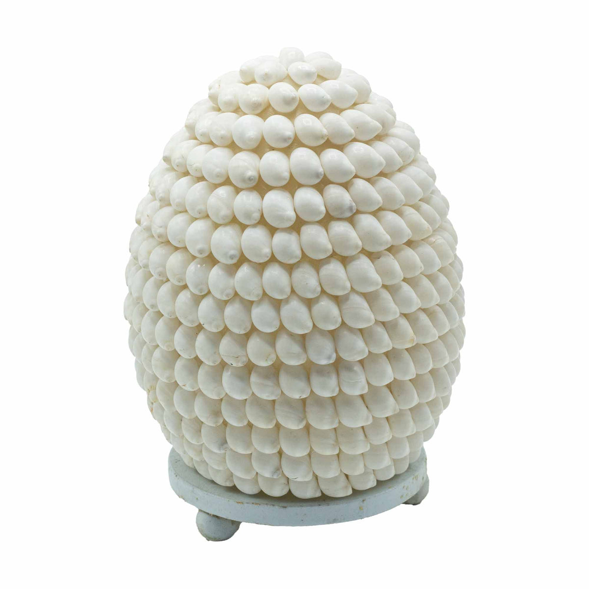 Lampe à Poser en Coquillages Naturels – Ovale Bohème 15 cm