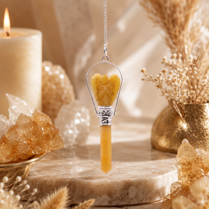 Détail de la transparence dorée du quartz jaune