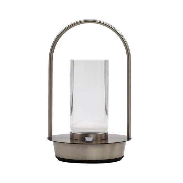 Lampe Lanterne en Verre Tactile – Veilleuse Rechargeable USB-C