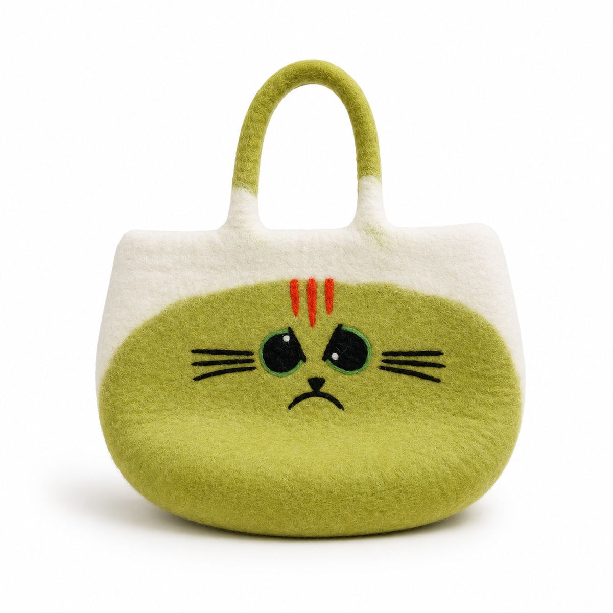 Grand Sac en Feutre Chat Grognon