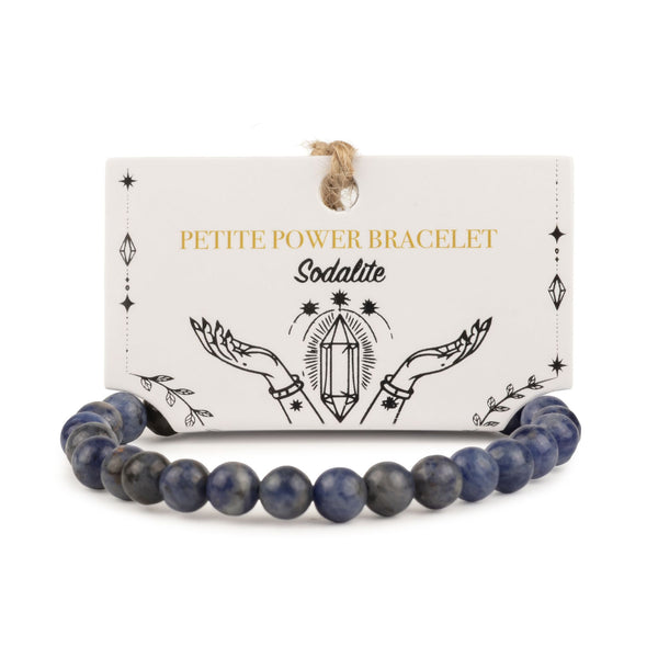Bracelet Sodalite Bleue Perles 6 mm – Élastique, 17 cm