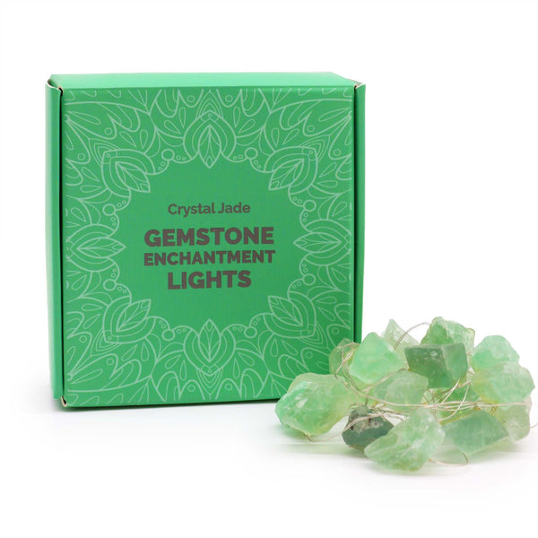 Guirlande Lumineuse en Jade – Pierres Naturelles, 2,27 m USB