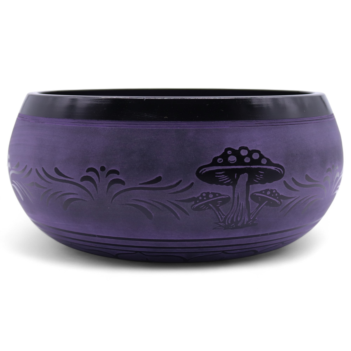 Détail du bol violet vu de dessus