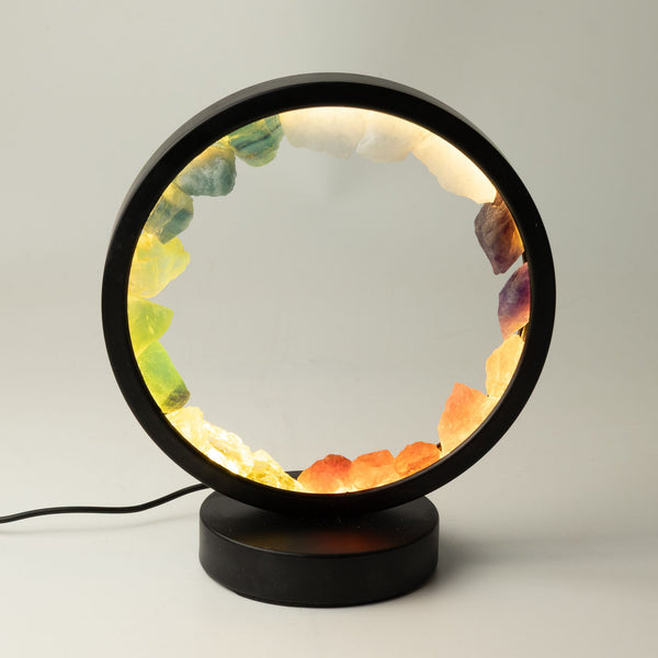 Lampe Halo 7 Chakras – Sept Pierres Naturelles