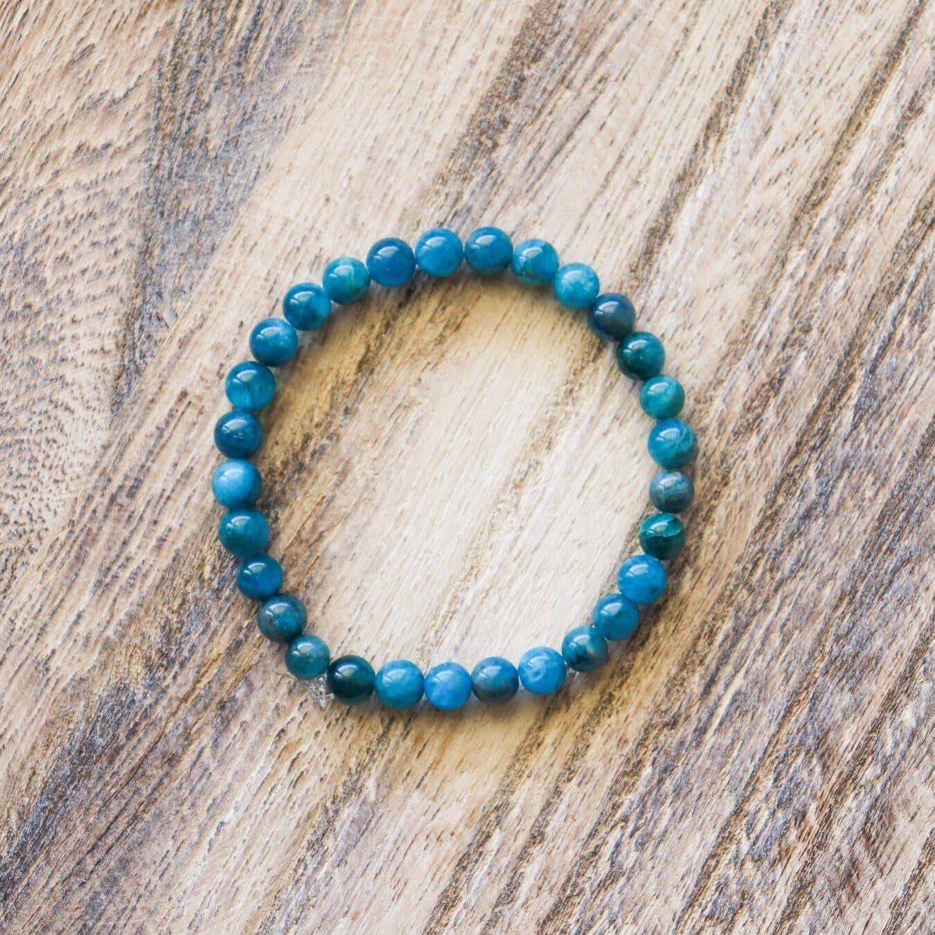 Bracelet en Apatite bleue-3