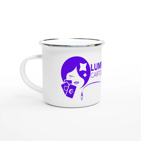 Mug Lumière de soso en émail blanc de 354ml (12 oz)