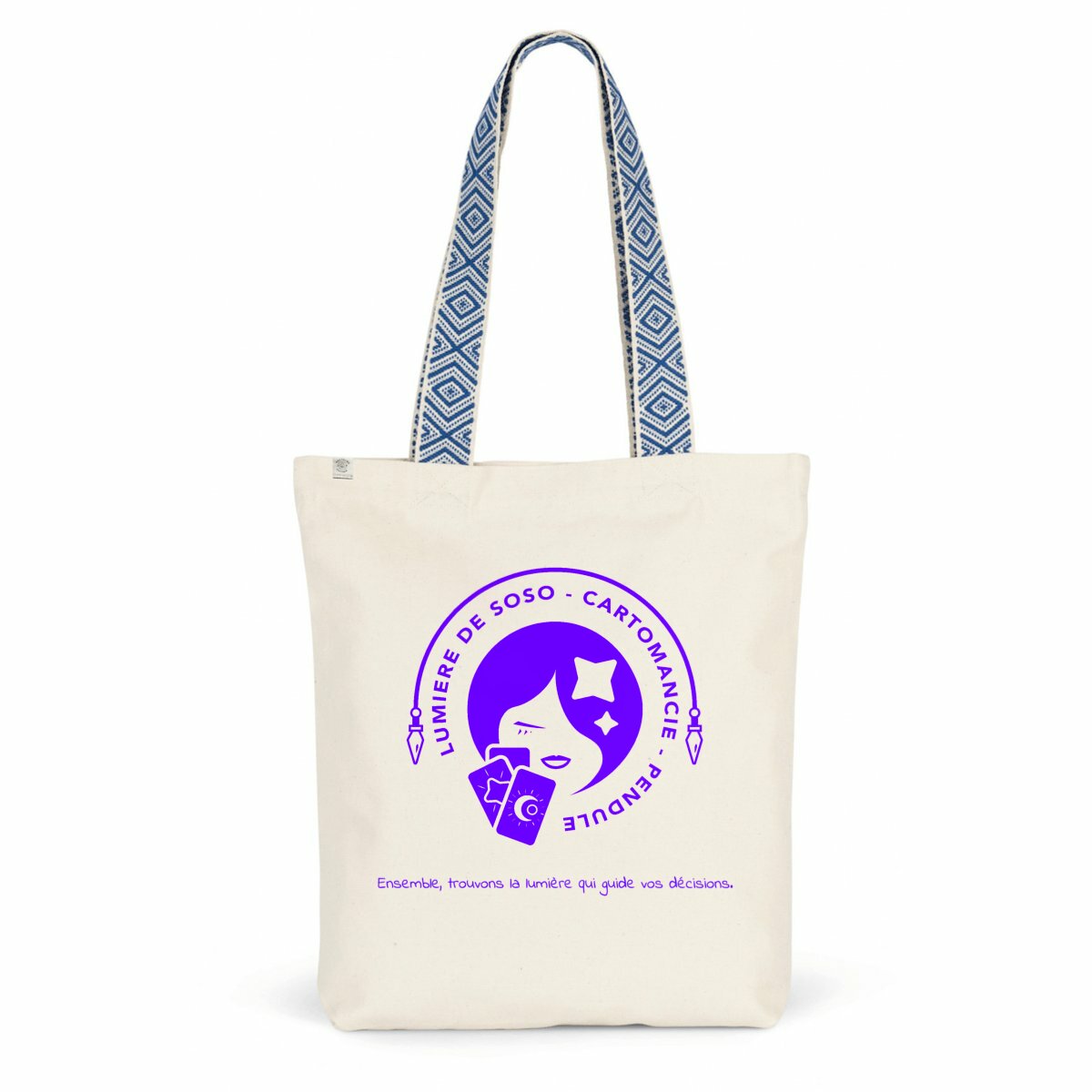 Totebag ethnique - Lumière de Soso - vue 2