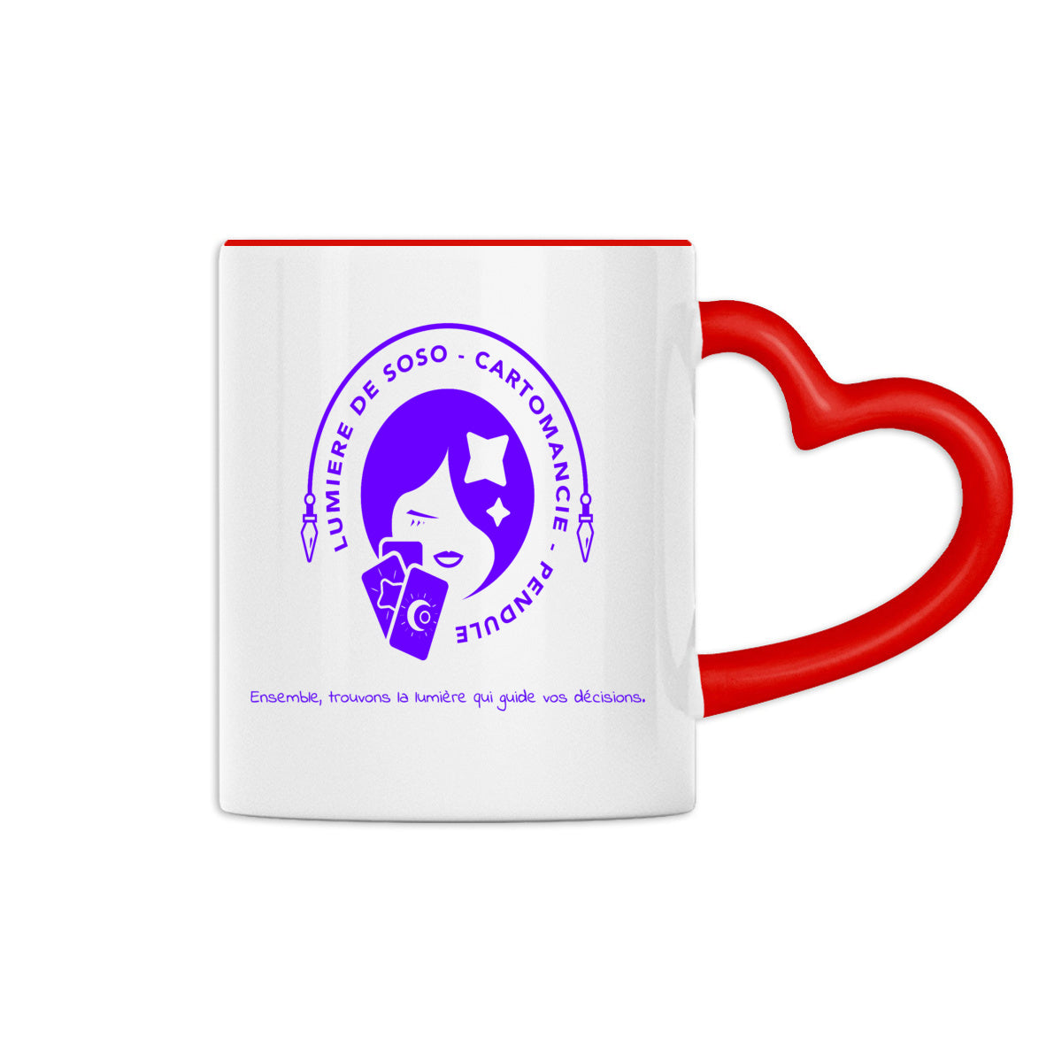 Mug à anse en forme de coeur - Lumière de Soso - vue 3