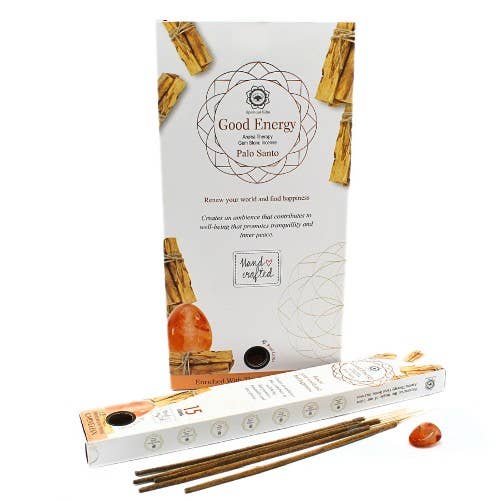 Encens Goloka Manifestations – Énergie & Créativité au Palo Santo avec Cornaline