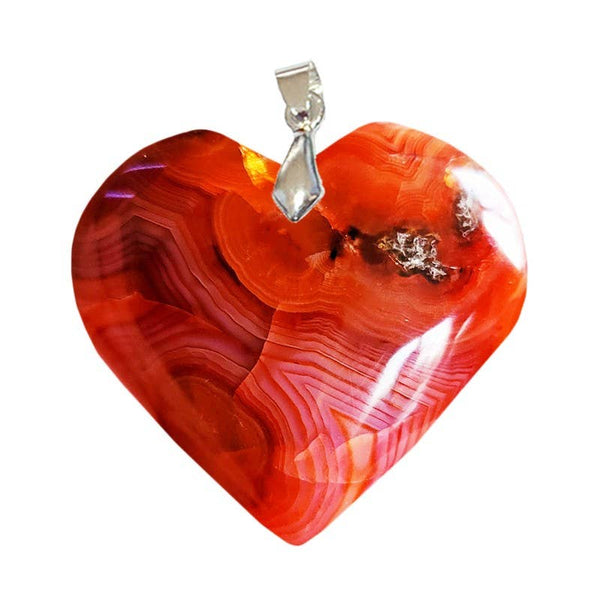 Pendentifs Cornaline Cœur