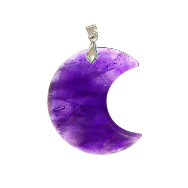 Pendentif Améthyste Croissant de Lune