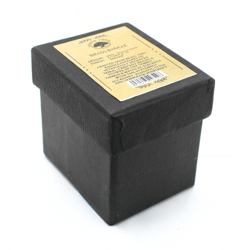 Bracelet Énergétique en Laiton Doré – Croissant de Lune & Fleur de Vie