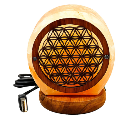 Mini Lampe en Sel de l’Himalaya Life Flower – Énergie pure et apaisante