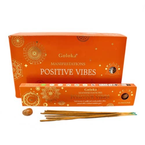 Encens aux Pierres Précieuses Goloka Manifestations – Positive Vibes