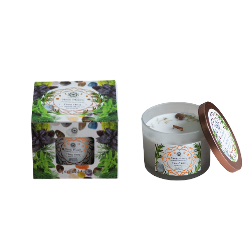 Bougie Parfumée Pierre Précieuse – Phases de la Lune au Romarin (256 g) - vue 2