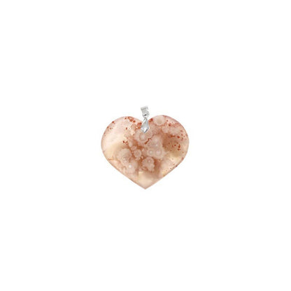 Pendentifs Agate Fleur Cœur