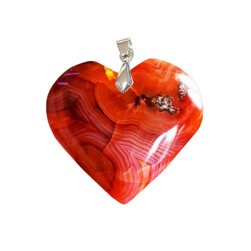 Pendentifs Cornaline Cœur