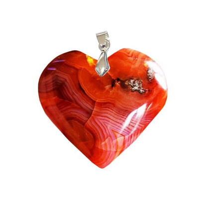 Pendentifs Cornaline Cœur