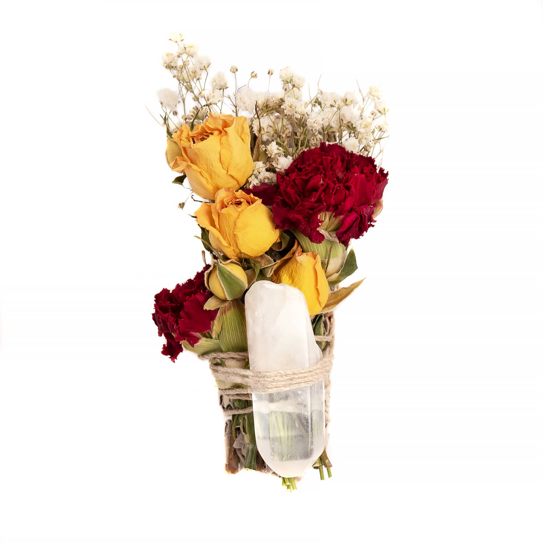 Ensemble Nettoyant en Cristal de Quartz Transparent – Floral Sage (HW)