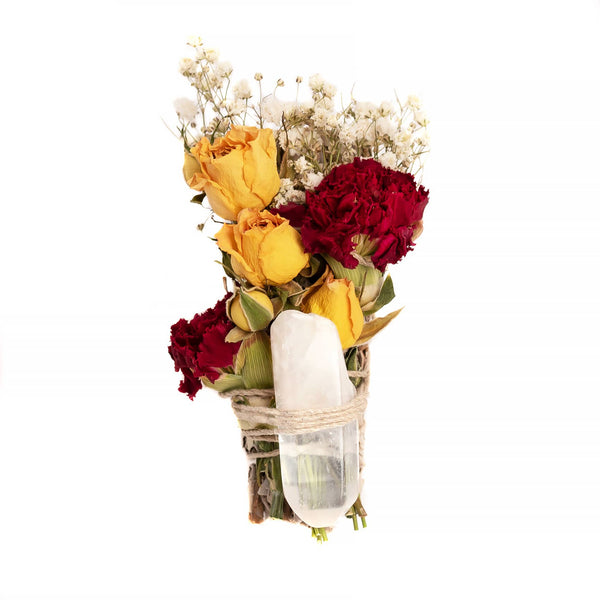 Ensemble Nettoyant en Cristal de Quartz Transparent – Floral Sage
