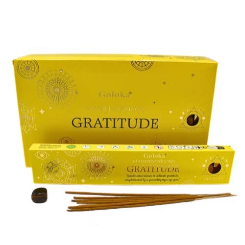 Encens Gemme Goloka Manifestations – Gratitude avec Œil de Tigre