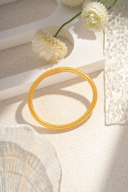 Bracelet Jonc Bouddhiste Pailleté – Coloris au Choix • Léger & Lumineux