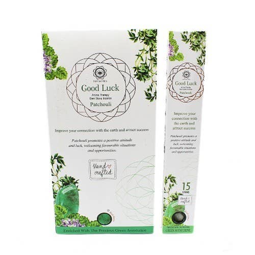 Encens Goloka Manifestations – Ancrage & Chance au Patchouli avec Aventurine - vue 2