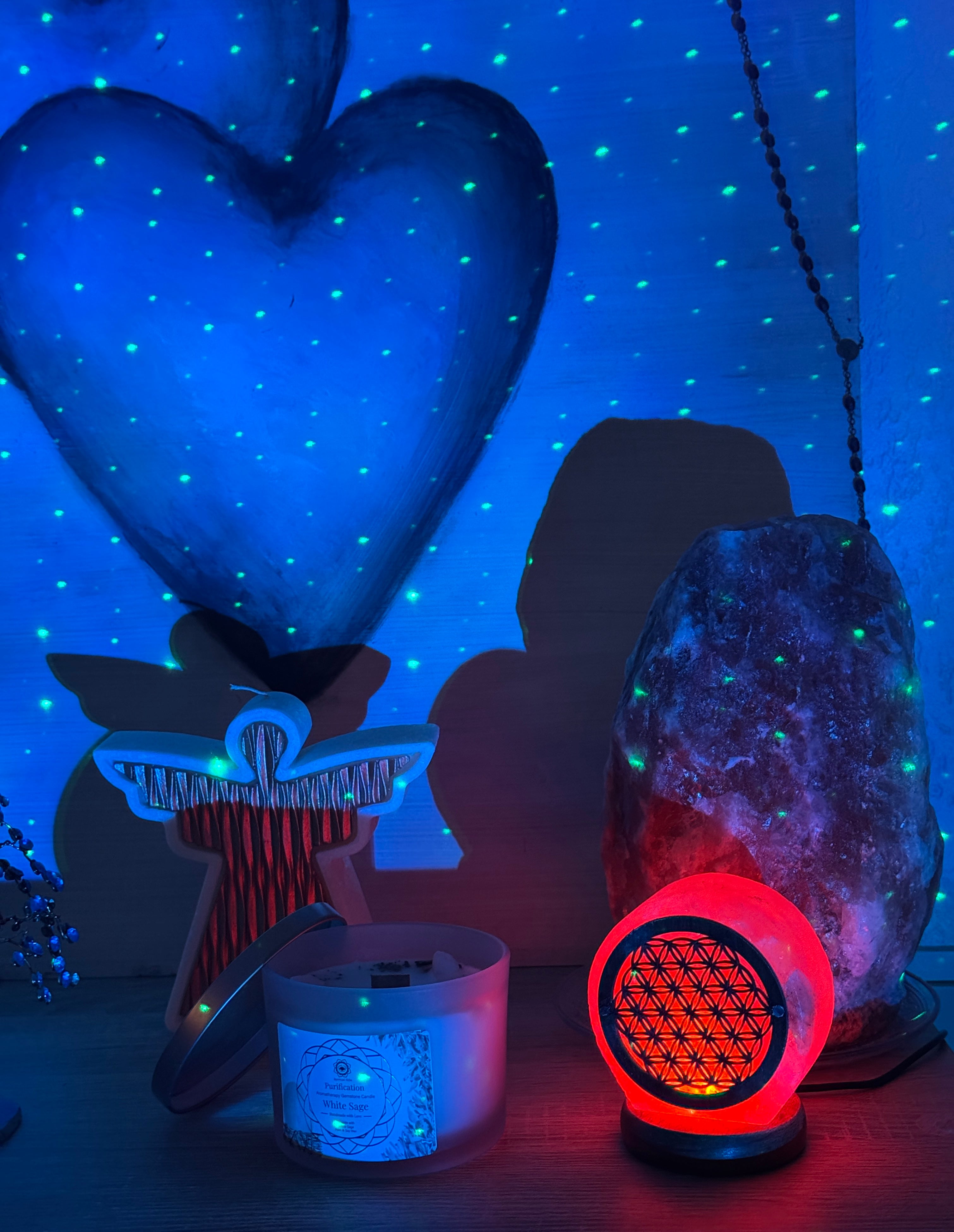 Mini Lampe en Sel de l’Himalaya Life Flower – Énergie pure et apaisante (1 kg)