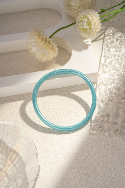 Bracelet Jonc Bouddhiste Pailleté – Coloris au Choix • Léger & Lumineux