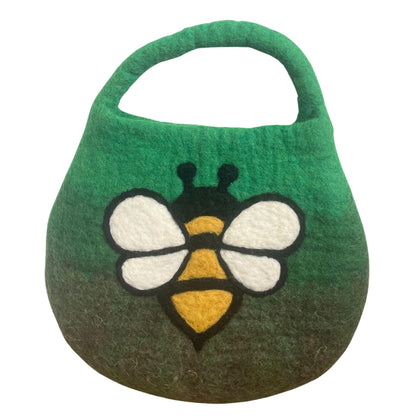 Sac en Feutre Abeille à Anse Magnétique – Verts de Jardin