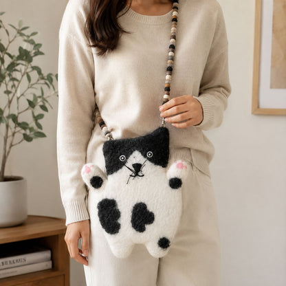 Sac en Feutre Chat Plat – Stacy