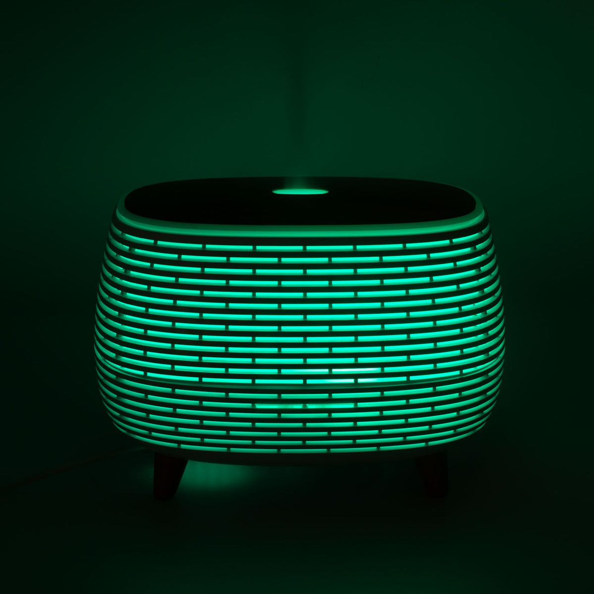 Diffuseur Huiles Essentielles Nervuré – Lumière Changeante, Télécommande