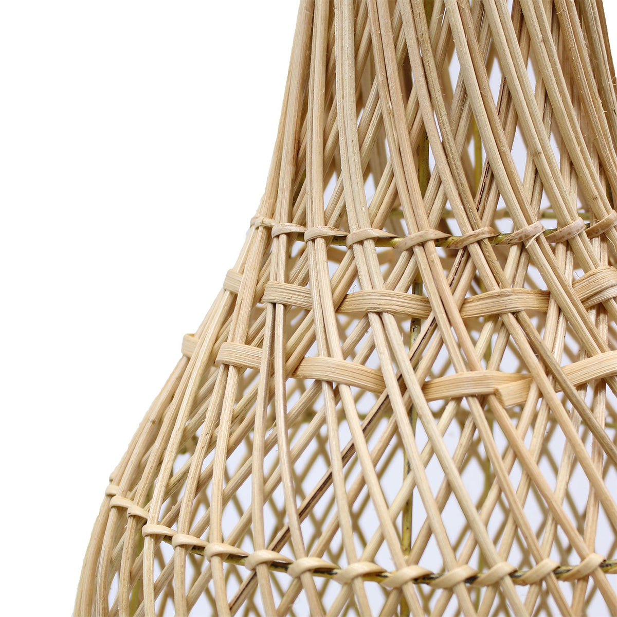 Lampe à Poser en Rotin Tressé – Naturel, 40 cm
