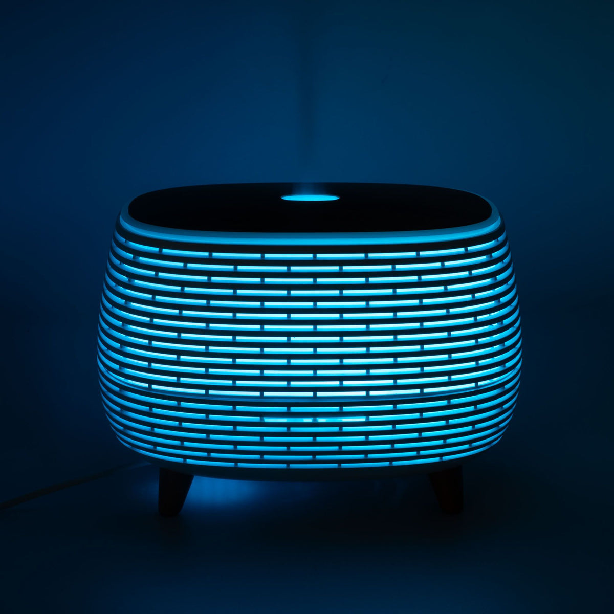 Diffuseur Huiles Essentielles Nervuré – Lumière Changeante, Télécommande