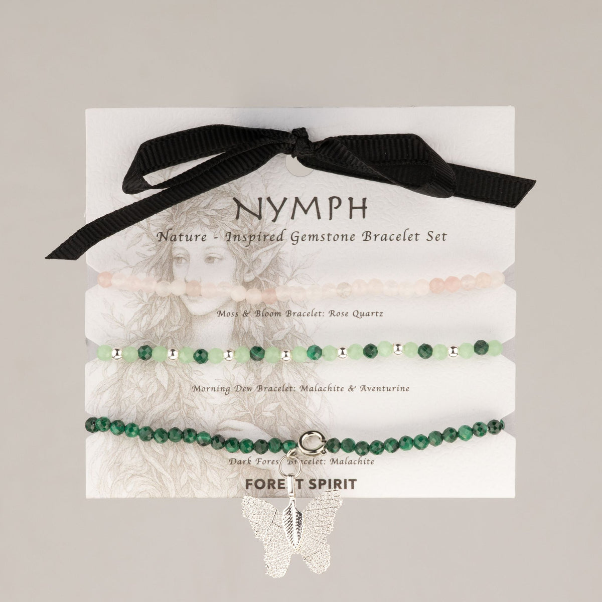 Coffret 3 Bracelets en Pierres Naturelles – Esprit de la Forêt