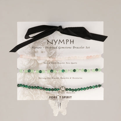 Coffret 3 Bracelets en Pierres Naturelles – Esprit de la Forêt