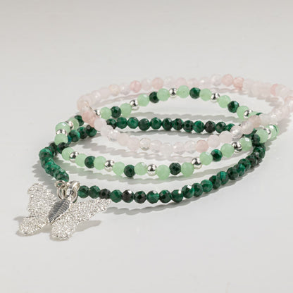 Coffret 3 Bracelets en Pierres Naturelles – Esprit de la Forêt