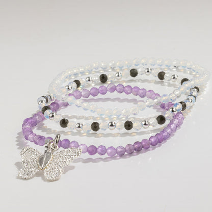 Coffret 3 Bracelets en Pierres Naturelles – Pleine Lune