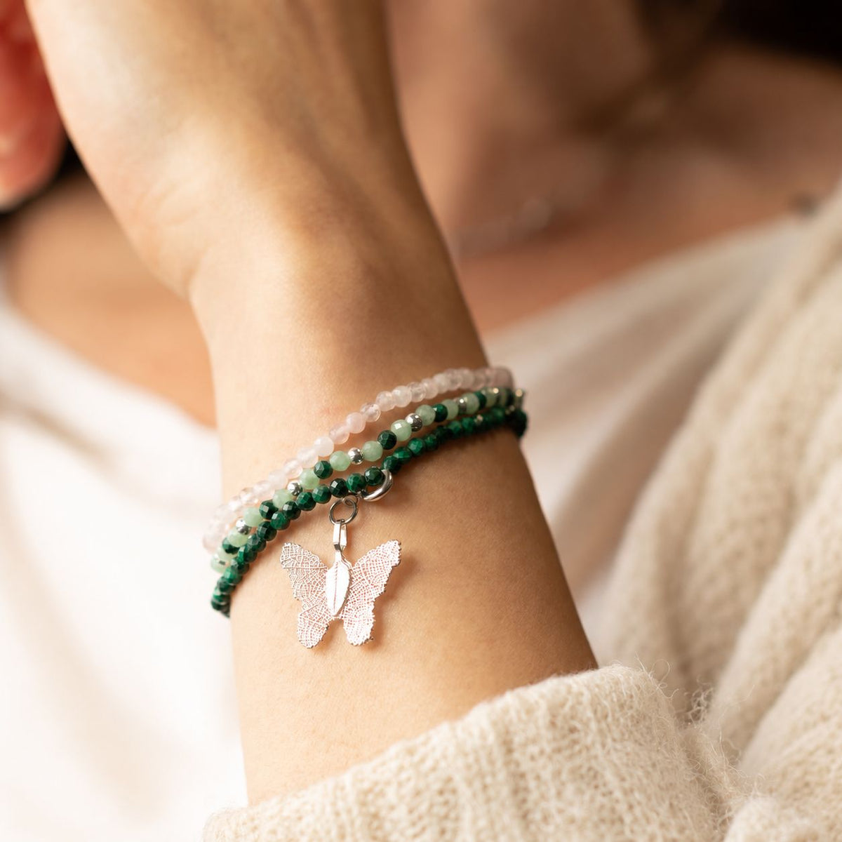Coffret 3 Bracelets en Pierres Naturelles – Esprit de la Forêt