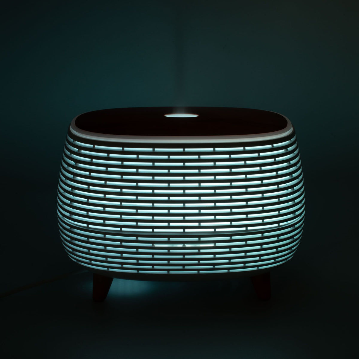 Diffuseur Huiles Essentielles Nervuré – Lumière Changeante, Télécommande