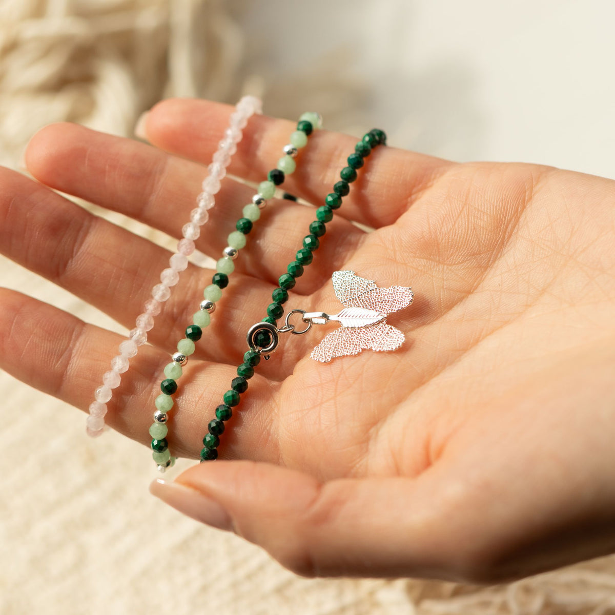 Coffret 3 Bracelets en Pierres Naturelles – Esprit de la Forêt