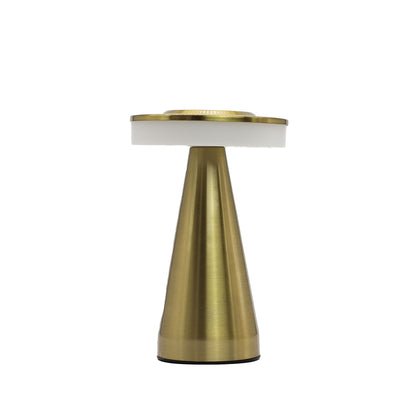 Lampe Champignon Tactile sur Pied Doré – Veilleuse Rechargeable USB-C
