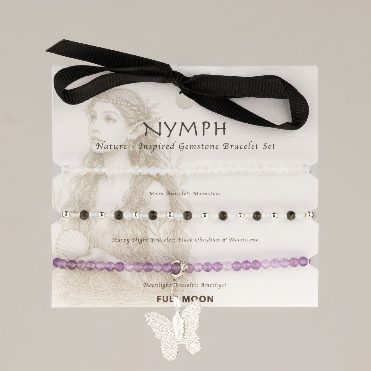 Coffret 3 Bracelets en Pierres Naturelles – Pleine Lune