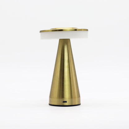 Lampe Champignon Tactile sur Pied Doré – Veilleuse Rechargeable USB-C
