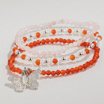 Coffret 3 Bracelets en Pierres Naturelles – Amour & Flamme