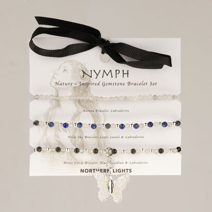 Coffret 3 Bracelets en Pierres Naturelles – Aurores Boréales