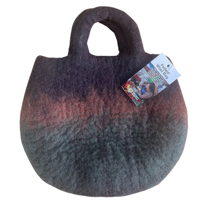 Sac en Feutre Jardin Féerique – Feutré à l'Eau, 35 × 27 cm