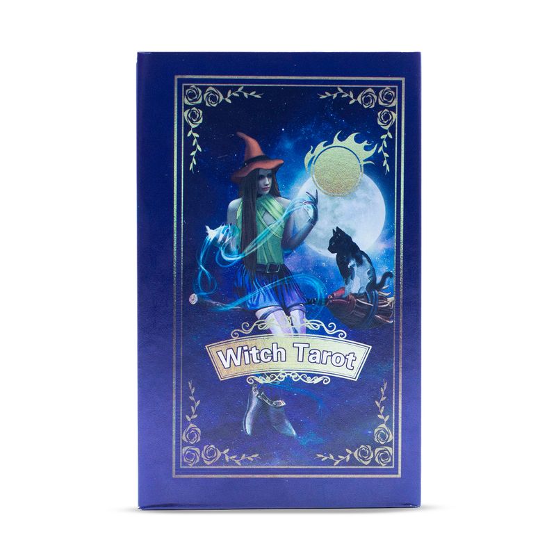 Jeu de tarot 78 cartes à dorure violette, Tarot de la Sorcière