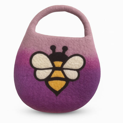 Sac en Feutre Abeille à Anse Magnétique – Nuances Lavande